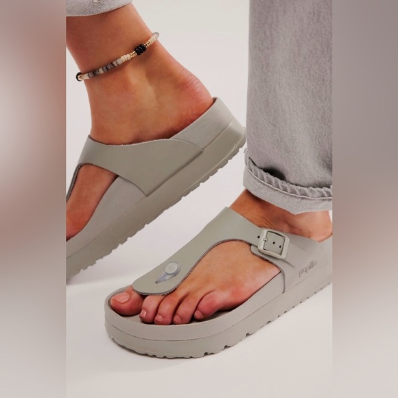 Birkenstock Gizeh Flex Platform Leather Sandals Size 9 NEW - Picture 11 of 15